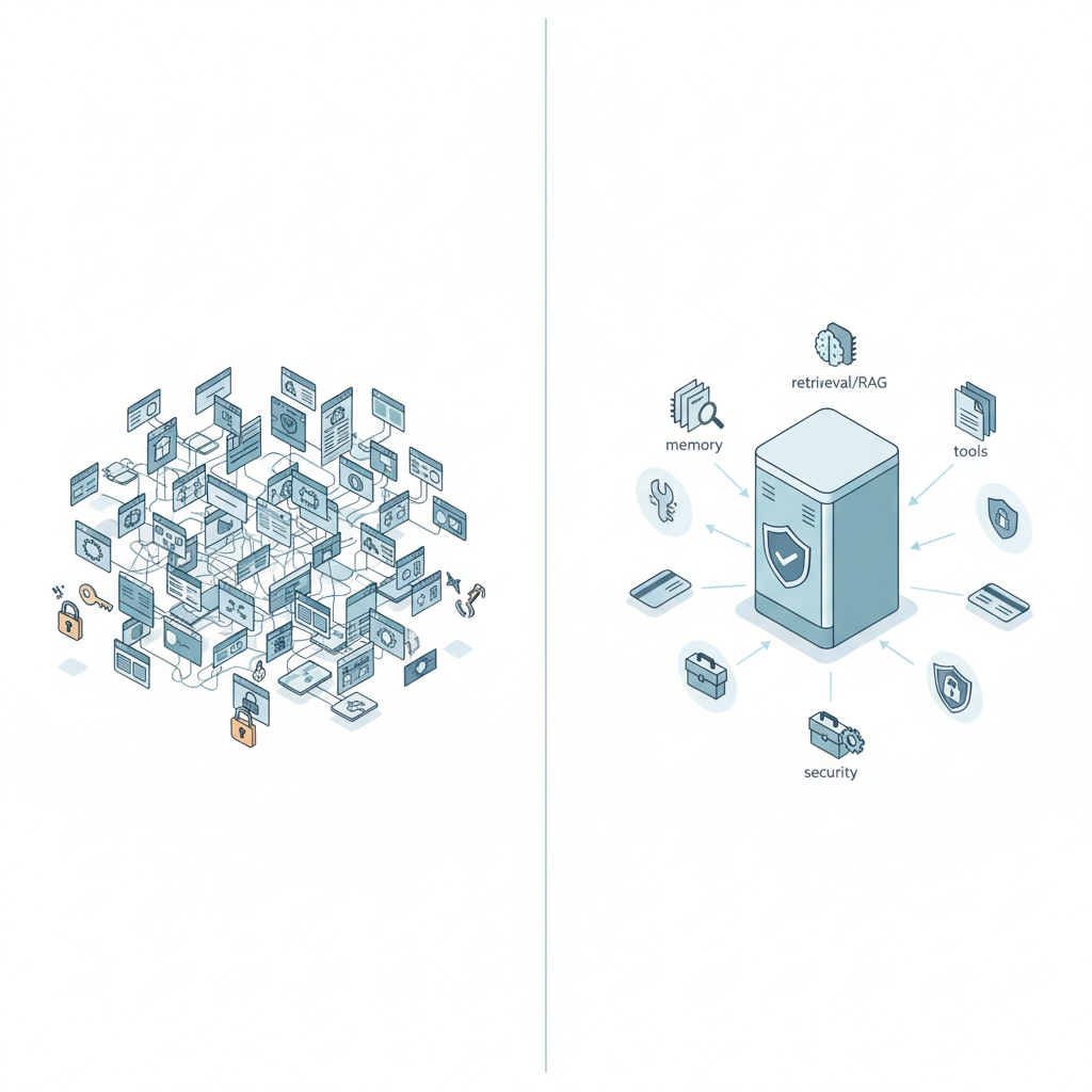 一言でいうと：LLM界の「認証基盤をIDPに切り出そう」ムーブ