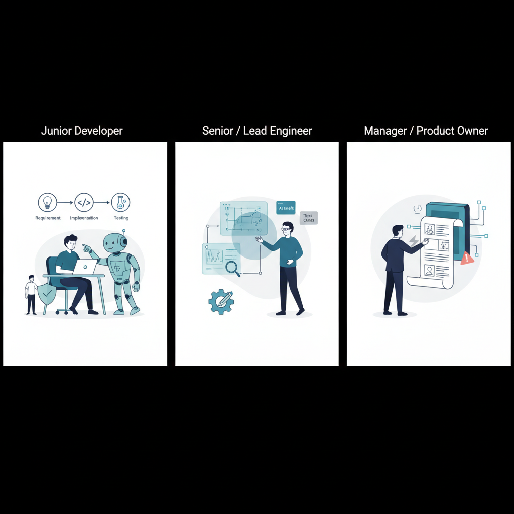 チームにどう効くか：ジュニア／シニア／PO それぞれの視点