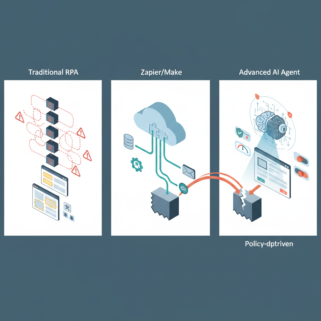 なぜ重要か:RPA・Zapier・Googleと比べて見えてくる「立ち位置」