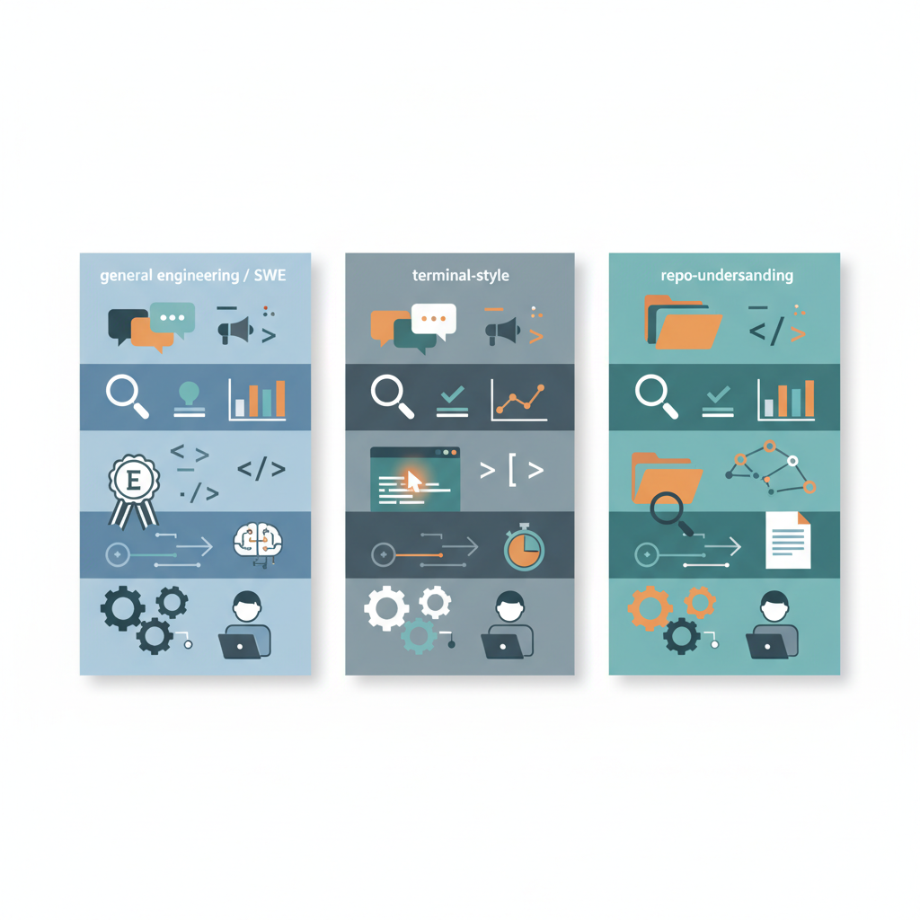 SWE-Bench、Terminal系、Repo理解系…ベンチマーク名が増えすぎ問題を5分で解決